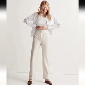 Madewell - NWT The Perfect Vintage Straight Faux Leather Pants - Sz 30